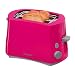 Produktbild Cloer 3317-1 Cool-Wall-Toaster, 825 W, für 2 Toastscheiben, integrierter Brötchenaufsatz, Krümelschublade, Nachhebevorrichtung, Pink, Kunststoff