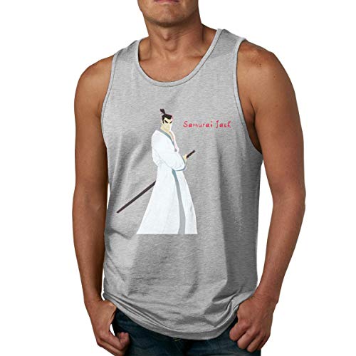 HJYR Mens Sport Camiseta sin mangass Samurai Jack Classic Sleeveless T Shirt