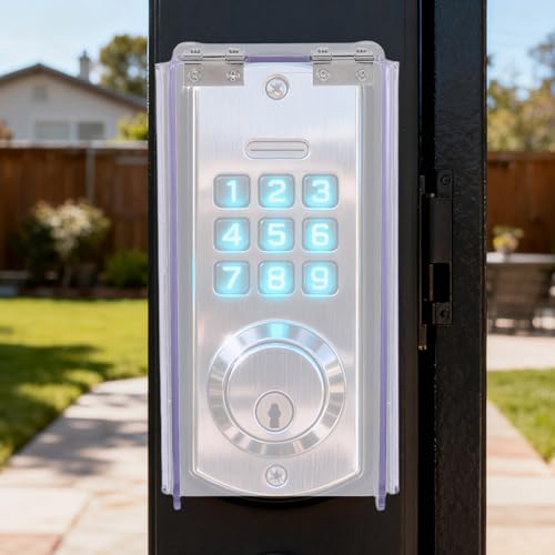 Cache de serrure numérique DOITOOL : protection pluie pour digicode de maison - 7