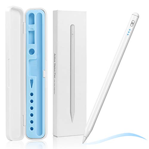 Stylus Pen for iPad with Palm Rejection - JUQITECH Active Tilt Pencil for Apple iPad Pro 12.9