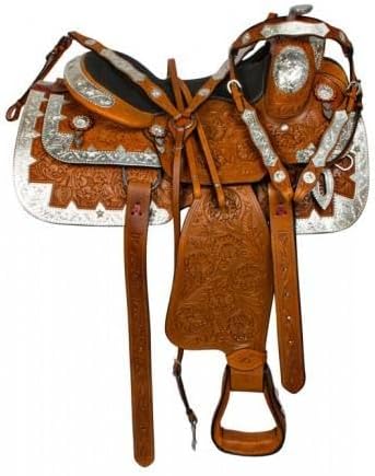 High Premium Quality Genuine Leather Western Show Saddle for Horse Wholesale Price Available Horse Equestrian Supplies