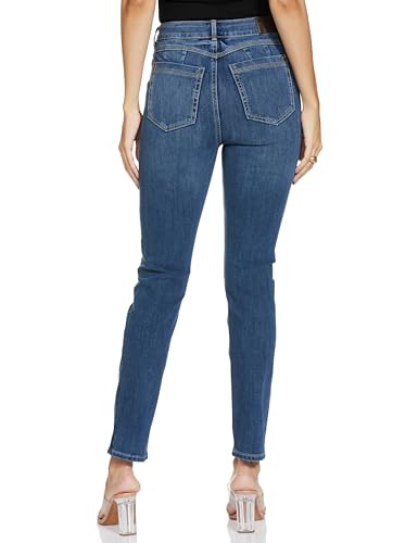 Image of Marks & Spencer Womens Light Wash High Rise Skinny Fit Jeans