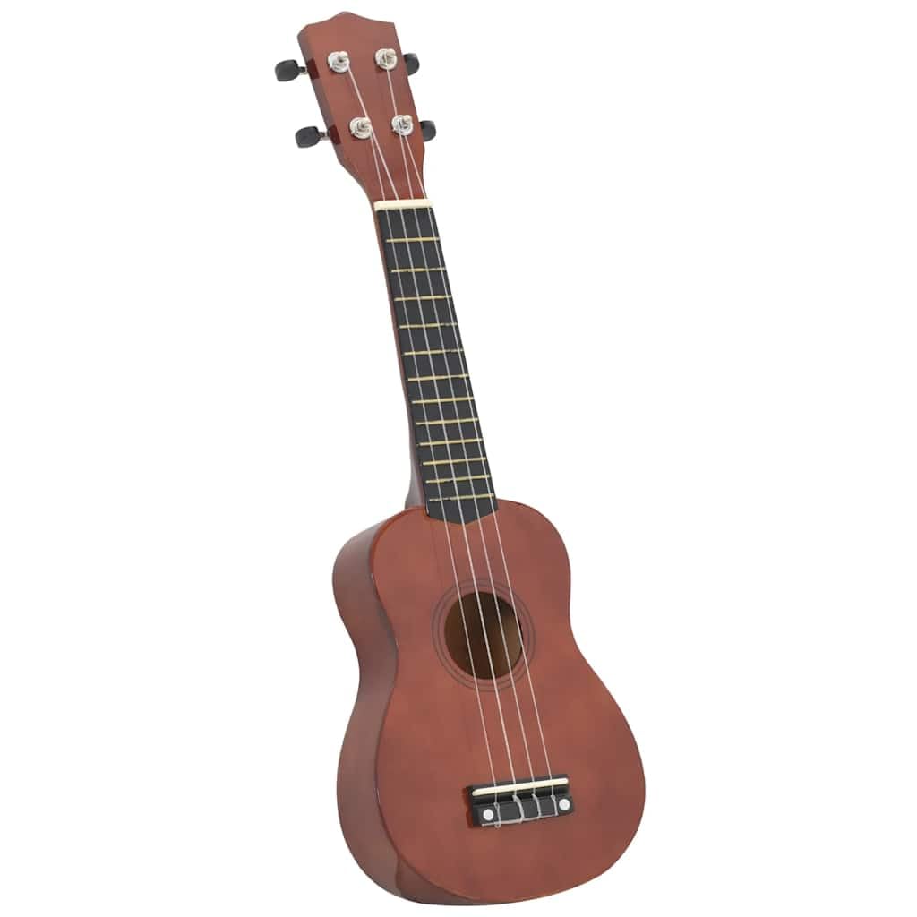 Juego de ukelele soprano, 23 pulgadas, madera de tilo, incluye