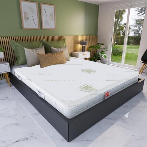 Fodera Per Materasso Singolo Baldiflex In Aloe Vera - 80x190x22 Cm, Sfoderabile Con Zip, Fascia Traspirante - Foto 3