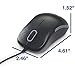 Verbatim USB Silent Corded Optical Mouse - Computer Wired Noiseless and Silent Click Mouse for Mac and PC - Black