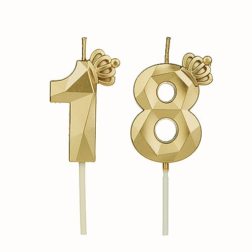 Niedliche Rosa Geburtstagskerze Mit Krone - Besondere Kerze Für Mädchen