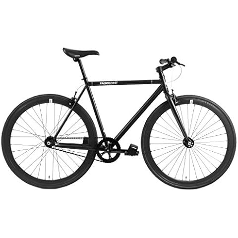 FabricBike-Fixed Gear Bike, Single Speed,Hi-Ten steel black frame, 10Kg (Fully Matte Black, M-53) Cover