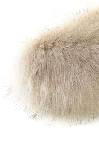 image for BABEYOND Womens Faux Fur Collar Shawl Faux Fur Scarf Wrap Evening Cape