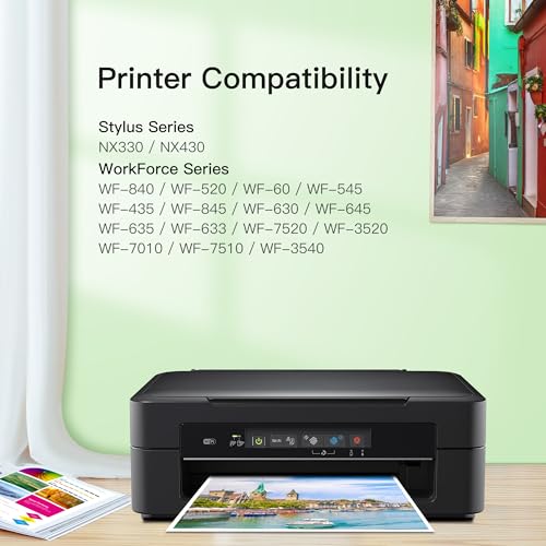 Linkmay EPSON 126 INK CARTRIDGES 126 T126 To Use With Workforce 435 520 545 635 645 Wf-3520 Wf-3530 Wf-3540 Wf-7010 Wf-7510 Wf-7520 Stylus Nx430 Printer  thumb #1