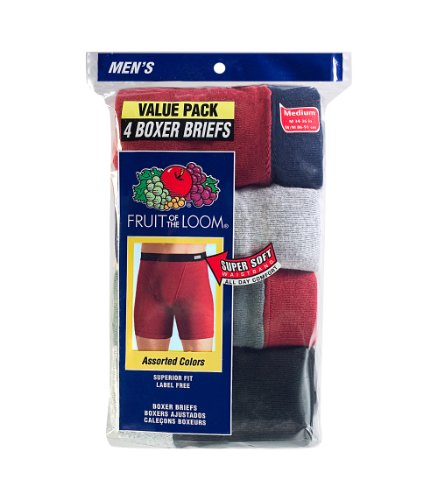 Fruit of the Loom Men's Big Covered Waistband Boxer Brief(Pack of 4)2