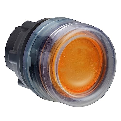 Tête de bouton poussoir jaune en gomme pour boîtier de commande mécanique