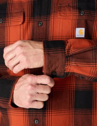 Image of Carhartt Men's Hubbard Loose Ls Plaid Shirt