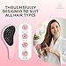 Karma Beauty Wet Hair Detangle Brush | Mini Detangling Brush for Wet or Dry Hair | Soft Bristle Curly Hair Brush for Women | Travel Detangler for Effortless Tangle Removal