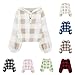 Teen Girls Fashion Fuzzy Hoodies Warm Loose Button up Pullover Tops Sherpa Kids Long Sleeve Sweater (White, 9-10 Years)