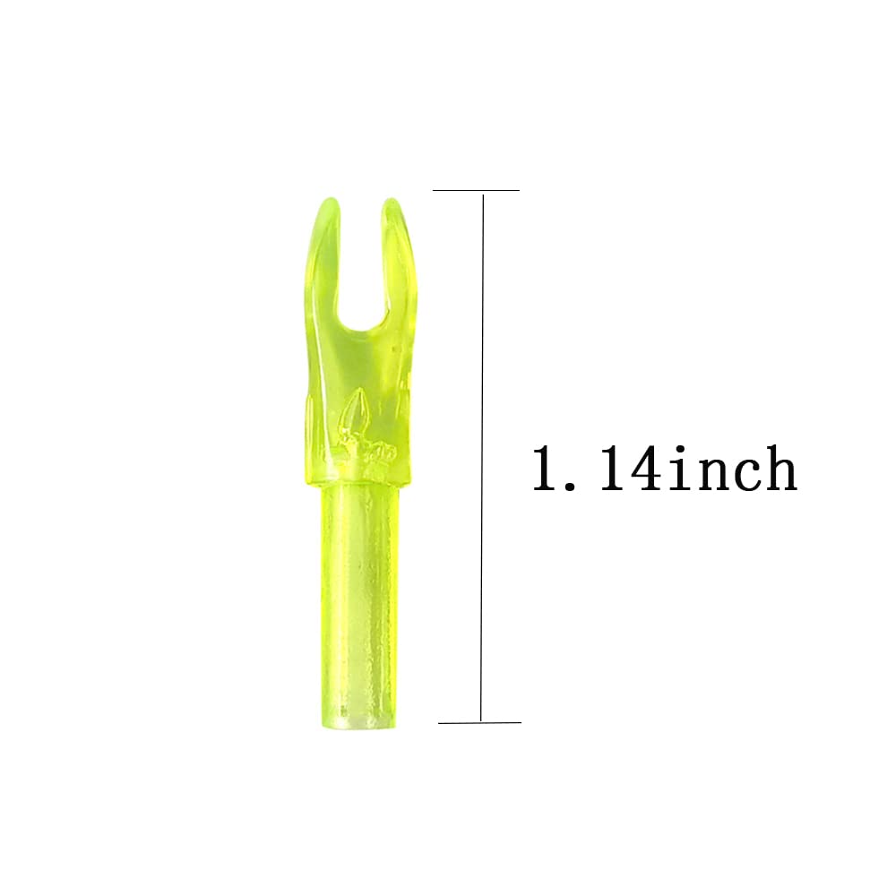 AMEYXGS Tiro con L'Arco Arrow Nock 4.2mm Diametro Interno Inserto in plastica Freccia Nock per Caccia Fai da Te Ricurvo Arco Composto Freccia 50 Pezzi