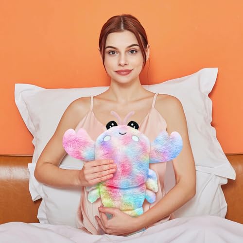 Image of Microwavable Heating Pad for Cramps, Cuddly Warming Pillow, Cute Lobster Plush with Heating Pad (Mullticolor)