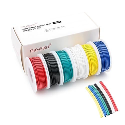Amazon.co.jp: FIRMERST 単芯配線ケーブル 0.3sq 22awg 6巻x9m 車配線