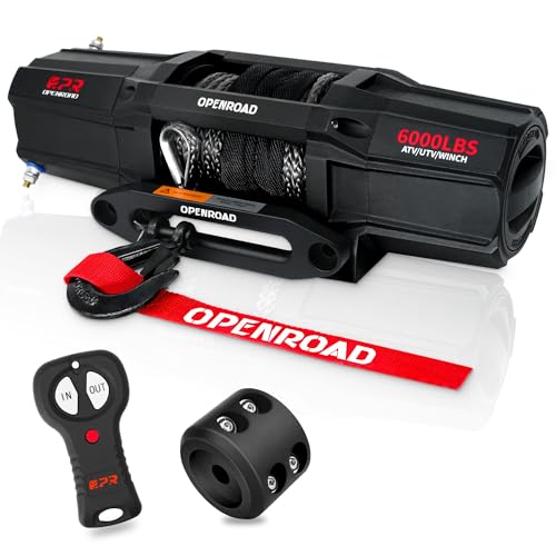 Openroad 6000 Lbs Utv Winch, Waterproof Ip67 Electric Trailer 6K Winch cover