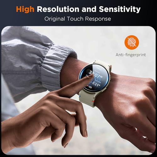Image of LK 4Pack for Samsung Galaxy Watch 7 Screen Protector 40mm [Fits 6 /5 /4 /FE] | [Max Coverage] Top 9H Tempered Glass Perfectly Fit for Galaxy Watch Screen Protector 40mm, HD Ultra-thin Easy Install