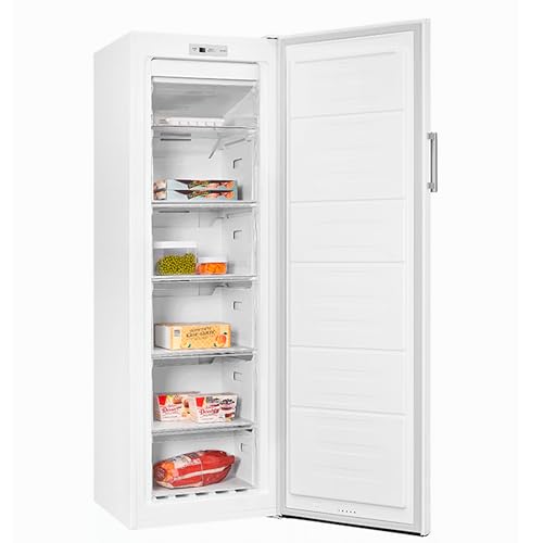 Exquisit® Congelador Vertical 194L, Color Blanco, Clase D, Tecnología No-Frost, Congelación Rápida, Alarma de Puerta, Puerta Reversible, 5 Cajones, Medidas (169,1 x 56,0 x 56,5 cm)