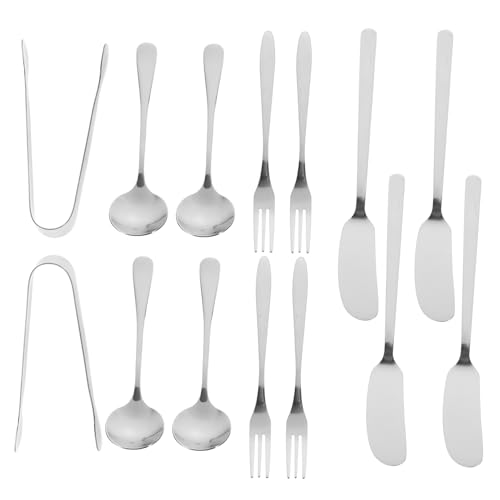 Cabilock Cheese Knife Serving Set Kitchen Utensil Set 14pc Cheese Butter Knife Set for Charcuterie Boards Party Supplies