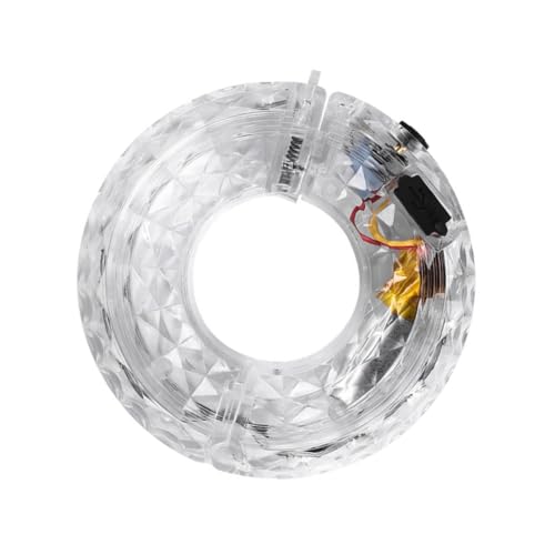 HANABASS Colorful Smart Flashing Bike Wheel Light USB Rechargeable Decorative Hub Bright LED Safety Light for Adults Night Riding