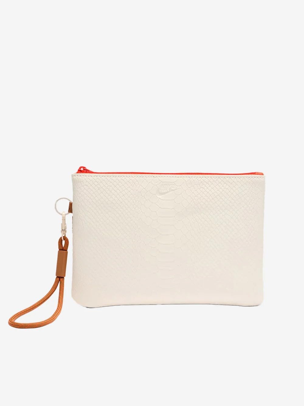 NIKE Icon Blazer Wristlet Large Document Wallet Clutch Bag with Strap Ivory Skin