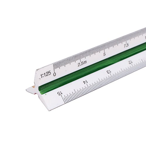 Regla triangular de plástico para escalar y medir 1 Set miniatura 3