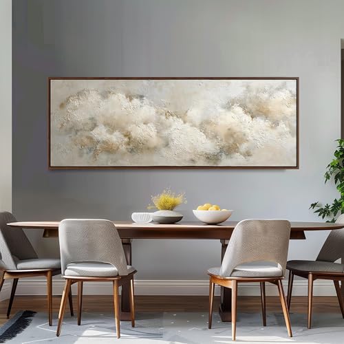Art mural texturé avec châssis pour salon élégant et moderne - 2