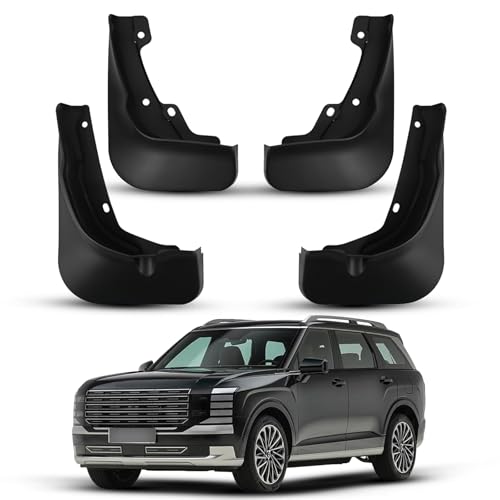 Image of Mud Flaps Splash Guards for 2026 Hyundai Palisade Calligraphy, Durable ABS Material, No-Drill Installation, Protects Against Mud, Rocks, and Debris, Front & Rear Fender Liner (4PCS)