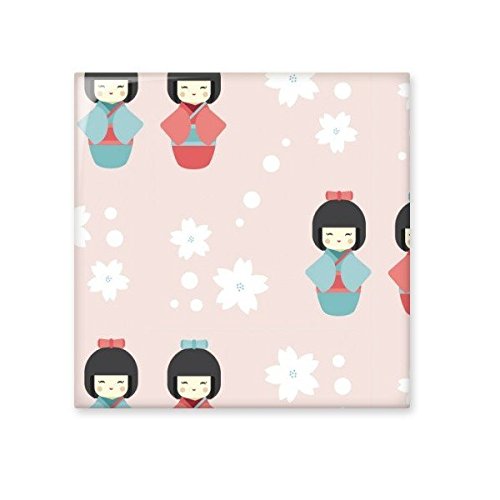 Carreaux cuisine et salle de bains motif poupée kimono japonais