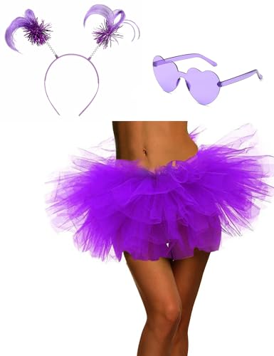 Robe de danse tutu avec lunettes de soleil cœur, cadeau idéal fille
