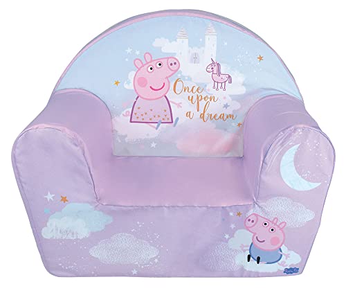 Fun House Peppa Pig Fauteuil Club Origine France Garantie pour Enfant L.52 x P.33 x H.42 cm, Mauve