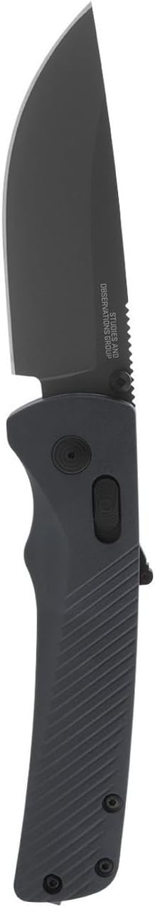 Flash AT Daily Carry Ambidextrous Straight Pocket Folding Knives, Ergonomic Handle & Deep-Carry Clip, D2 Steel Blade