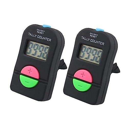 Happyyami Countdown Counter Electronic Tally Clicker Sound 4 Led Display Plus/Minus Counter Digital Reversible