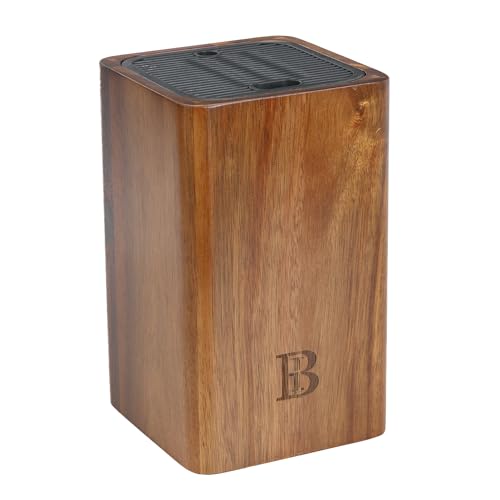 Blessed Island UK Wooden Knife Holder for Kitchen Counter | Universal Knife Block and Storage Stand | Cutlery Organiser
