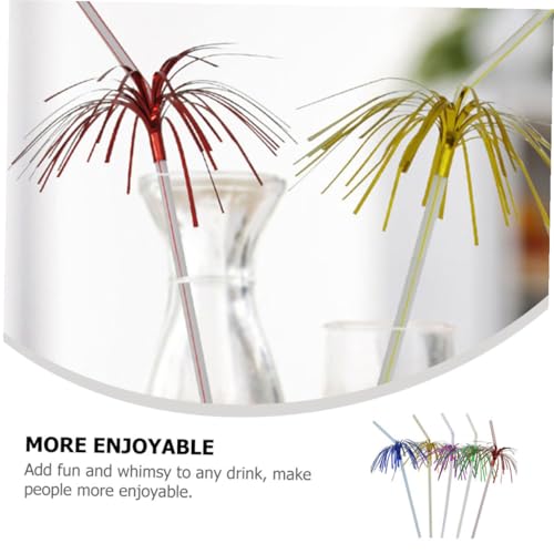 Pitillos plásticos desechables colores surtidos pack de 50 miniatura 6