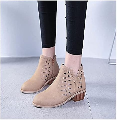 Amazon Co Jp レディースホローシックヒールミッドヒールファッションレディースブーツ ラウンドトゥシングルシューズファッションカジュアルショートブーツアンクルブーツ春と夏 ホーム キッチン Amazon Co Jp レディースホローシックヒールミッドヒールファッションレディースブーツ ラウンドトゥシングルシューズファッションカジュアルショートブーツアンクルブーツ春と夏 ホーム キッチン