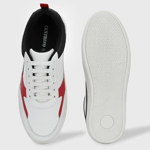 Image of Centrino Retro Sneakers for Men | Shoes for Man Stylish | Color Block Lace-Up Casual Canvas Walking Shoes | Cushioned Insole | Lightweight Comfortable Breathable | Anti-Skid | Trendy Mens Sneakers (6580)