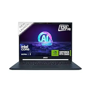 MSI Stealth 14 AI Studio, Intel Core Ultra 7 155H, Built-in AI,36CM 2.8K OLED 120Hz Gaming Laptop(32GB/1TB NVMe SSD/Windows 11 Home/NVIDIA GeForce RTX 4070, GDDR6 8GB /Star Blue/1.7Kg), A1VGG-054IN
