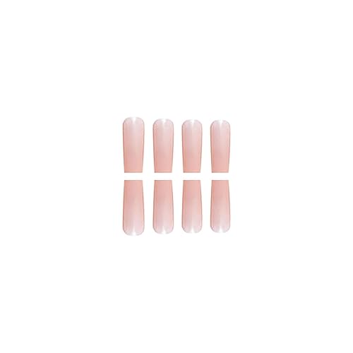 Miniatura 4 de Uñas postizas extralargas cuadradas SWEKKE rosa, uñas postizas rosadas, color rosa, cobertura completa, uñas acrílicas brillantes, uñas adhesivas