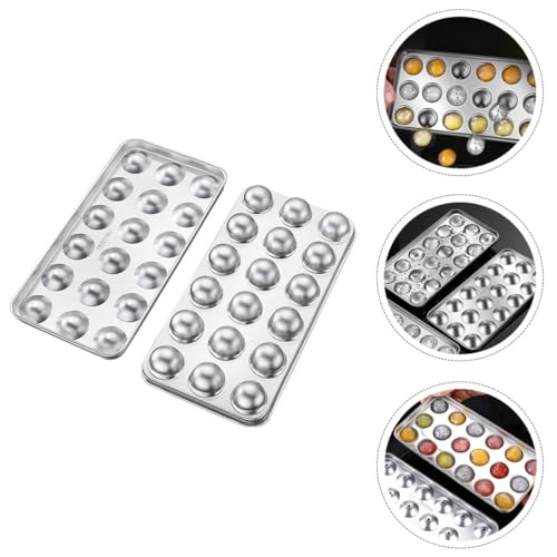 Molde para cubos de hielo redondo de acero inoxidable OSALADI miniatura 7
