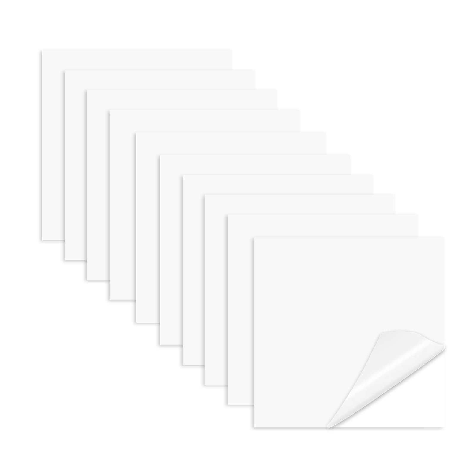 Qiuyan 10pcs TPU Pool Patch Repair Kit Waterproof Inflatable Patch Repair for Air Mattress, Bounce House, Tent, Canvas, Canopy, Swimming Pool, Pool Float, Tub Air Bed and Inflatable Toys - Clear