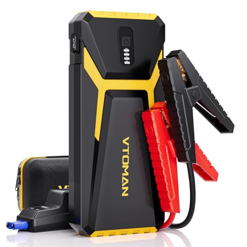 VTOMAN V10 3500A Jump Starter, Auto Battery Booster Power Pack, Portable Car Starter (9.5L Gas/7.5L...