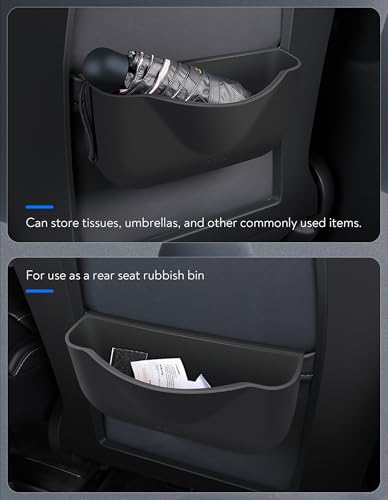 ThinsGo Silikon Aufbewahrungsbox Organizer 2. Reihe Sitzlehne Lagerung Praktische Lagerung Autozubehör