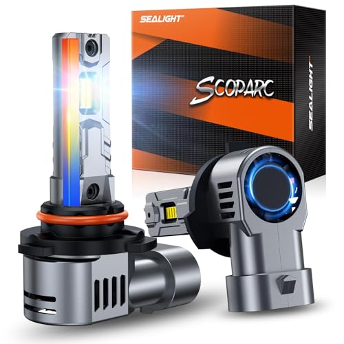 Image of SEALIGHT 9006 /HB4 Bulb, 40,000LM Super Brighter,6500K Cool White 9006 /HB4 LED Bulbs or Fog,3 Min Plug and Play Lights Combo, Replacement Shift Light Gauges, Pack of 2
