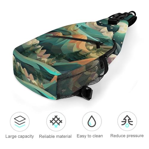 Morrale Sling Crossbody Casual para Viaje y Senderismo miniatura 5
