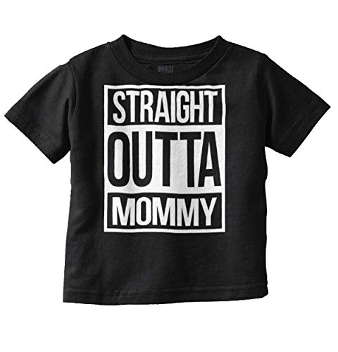 Brisco Brands Straight Outta Mommy Hip Hop Toddler Boy Girl T Shirt