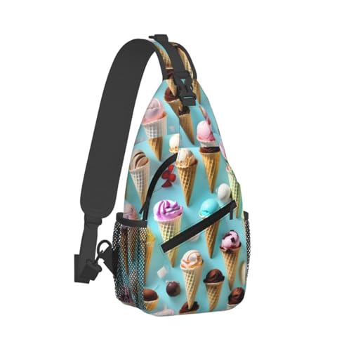 Morrales de bandolera con estampado Ice Cream Cones miniatura 2