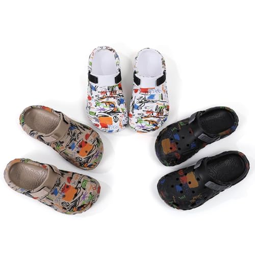 Image of Meidiastra Men's Clogs Garden Shoes Adult Slip On Outdoor Athletic Sports Sandals Summer Water Beach Shoes Casual Slippers Lightweight Breathable Non Slip